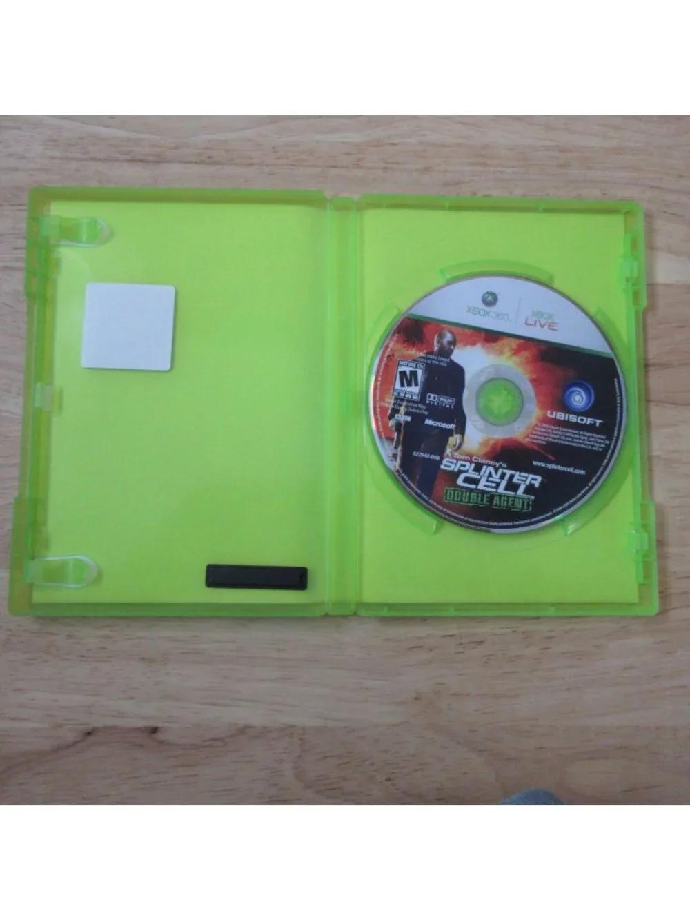 Tom Clancy's Splinter Cell: Double Agent (Microsoft Xbox 360, 2006) No Manual